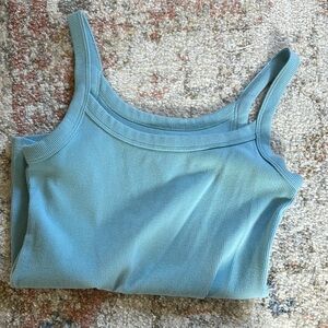 Old Navy Light Blue Ribbed Tank Top